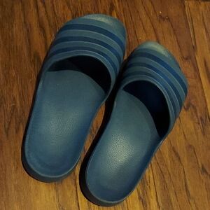 Adidas Adilette Comfort Mono Slide Sandal Mens 11 Blue